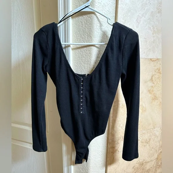 Princess Polly | Black Bodysuit - Picture 1 of 5